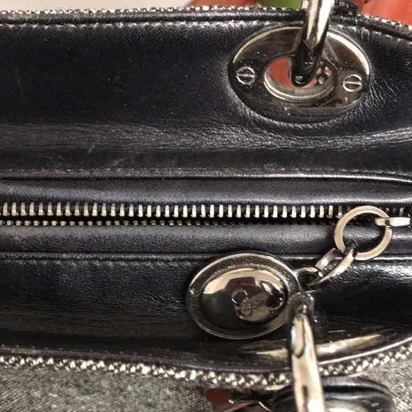 Christian Dior Gris Moyen Tweed Lady Dior Medium - Picture 5 of 8